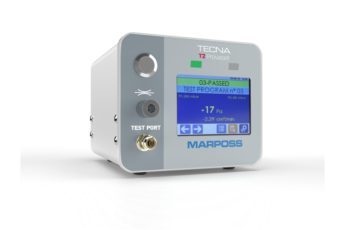 MARPOSS compact leak tester: absolute decay method MARPOSS compact leak tester: absolute decay method