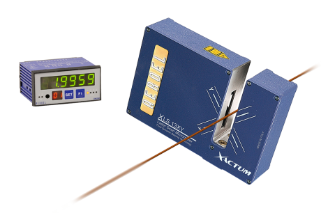 In Line Contactless Gauging Of The Magnet Wire With Round or Rectangular Cross Section