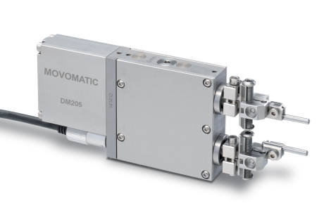 High-precision gauge head for in-process measurements of uninterrupted and interrupted outer diameters