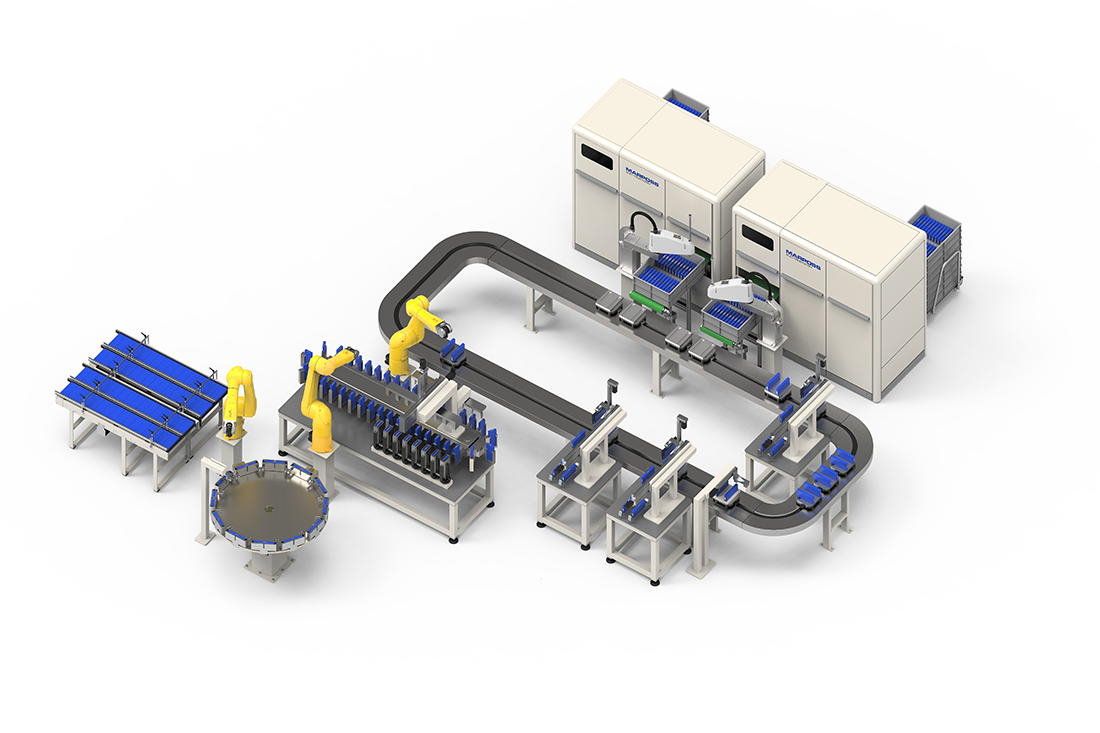 Automatic Line for Prismatic Cells Electrical Testing (EOL)