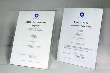 AQDEF 4.1 AND GMPT K-FIELD LIST CERTIFICATES