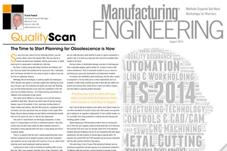 FROM MANUFACTURING ENGINEERING, AUGUST 2014
