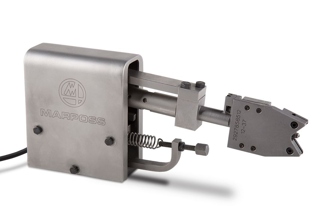 マルページ MARPOSS eccentric shaft measurement gauge on grinder