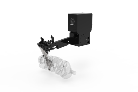 Elektromechanischer Aktuator zur Messung von Kurbelwellen an Schleifmaschinen