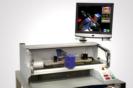 Automatic Laser Measuring Station to Check Diameters and Lengths of Turned or Ground Parts